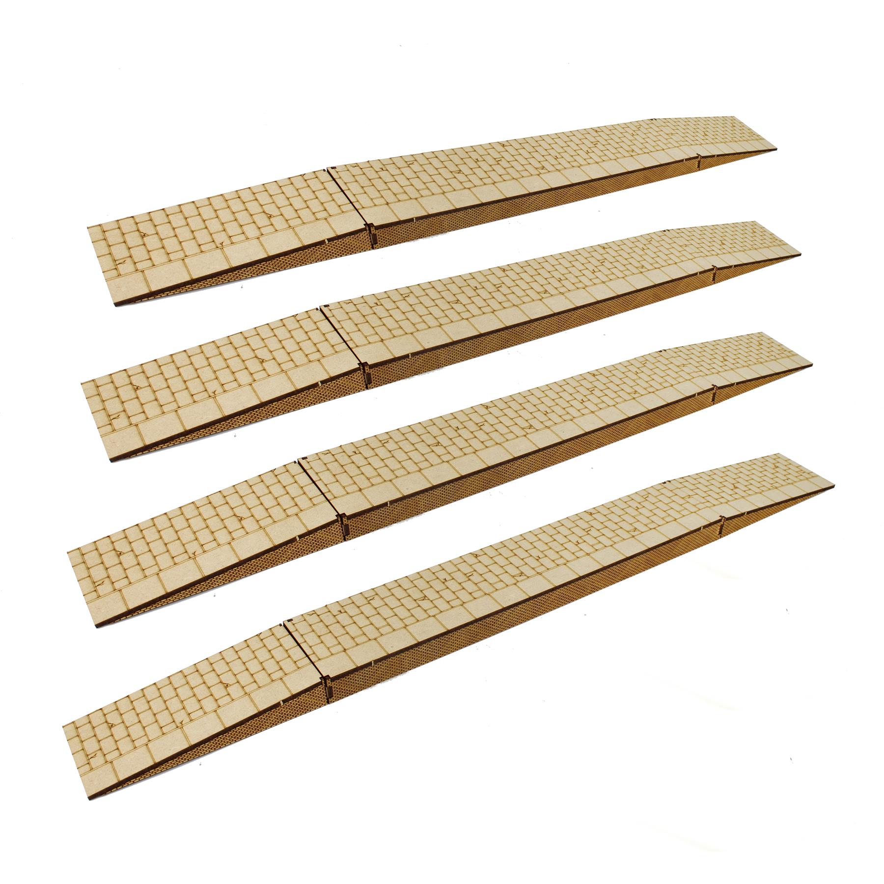 WWS Model Railway Station Platforms & Canopies –OO Gauge 1:76 MDF Building Track - Picture 33 of 47