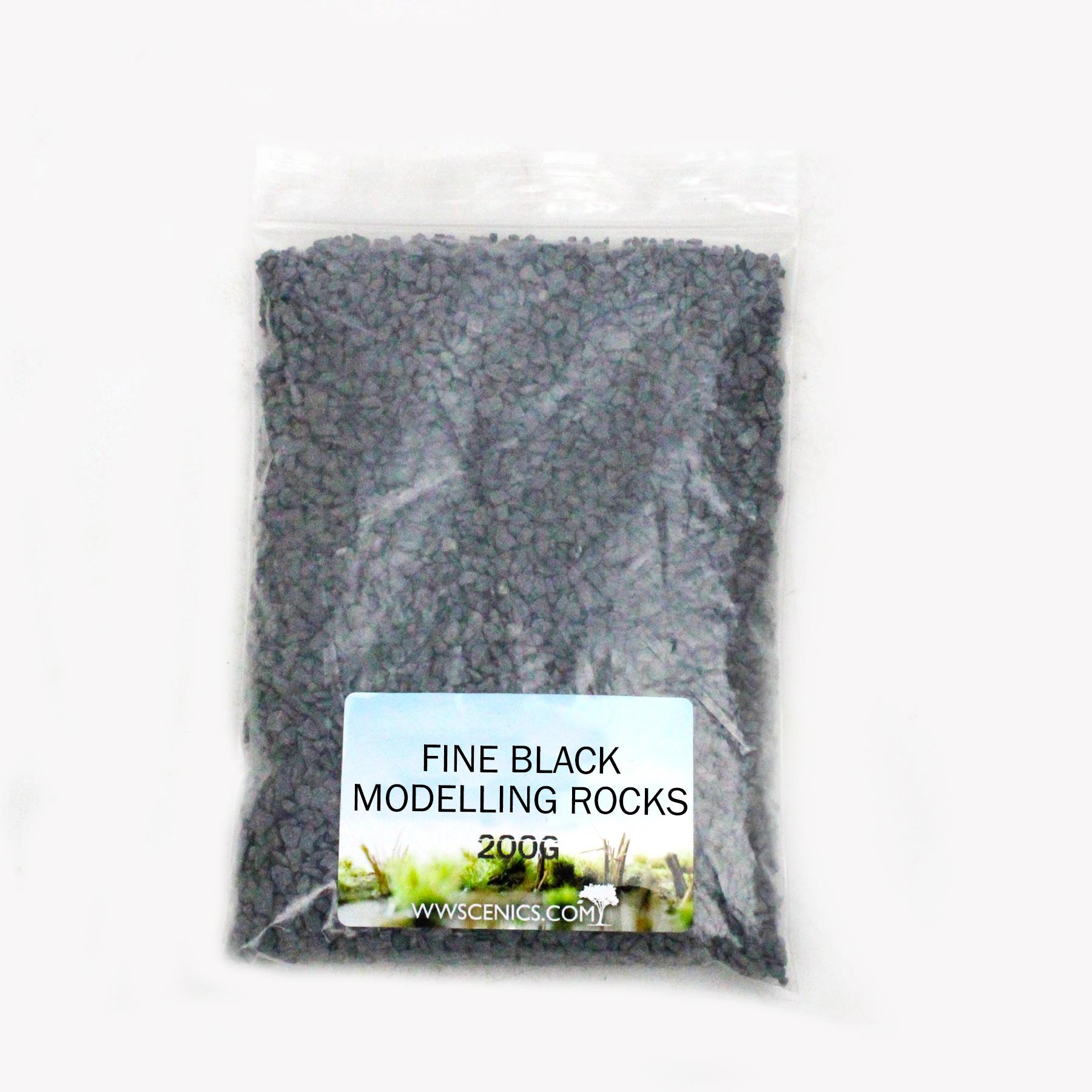 Fine Black Modelling Rocks 1-3mm | Wargame Scenery & Basing Material - Picture 16 of 27