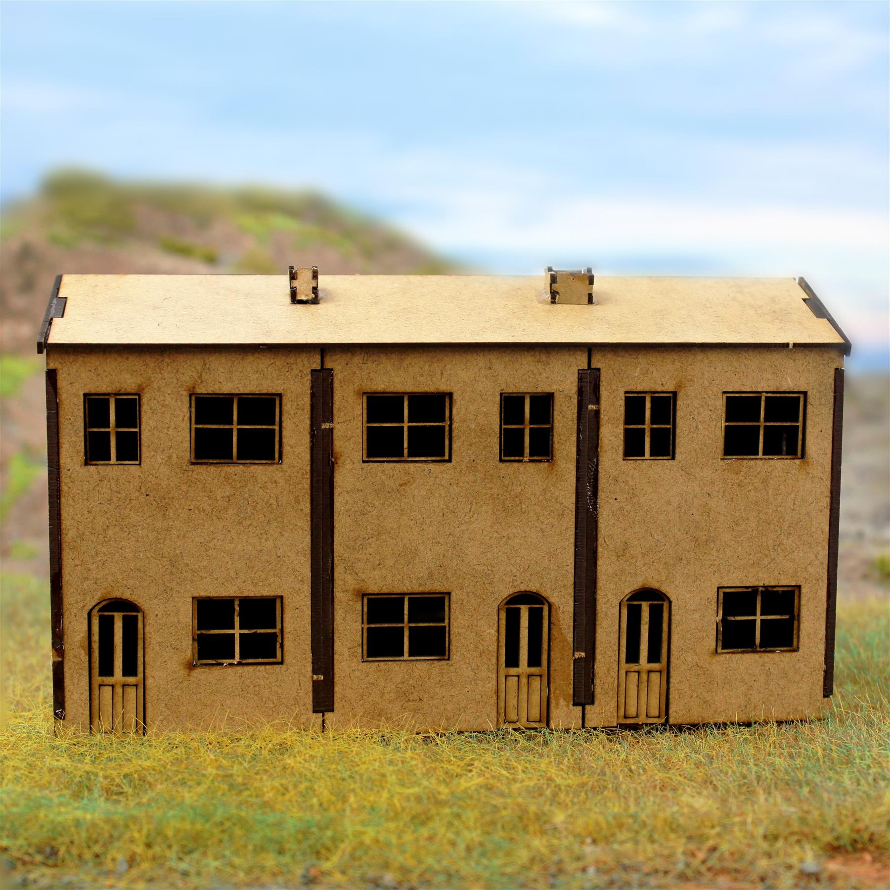 WWS Scratch Aid Building - Facciata di Casa Tripla - Modellismo Ferroviario - Photo 30/30