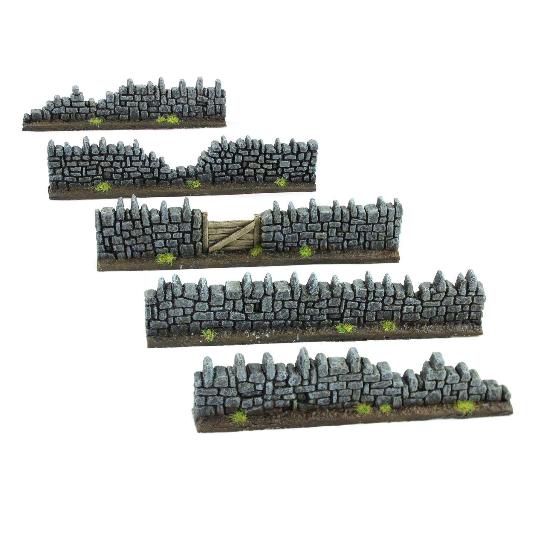 WWG Damaged Fantasy Resin Walls (Set of 5, 10 or 20) – Wargaming Tabletop - Picture 23 of 28