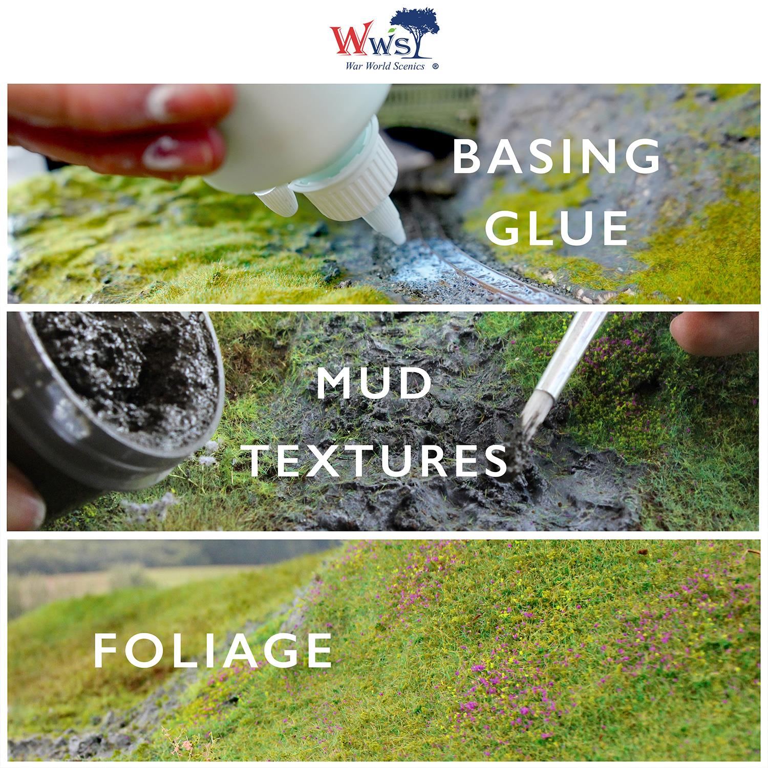 WWS | 12mm Winter Static Grass | CHOOSE SIZE |  Model Scenery Material