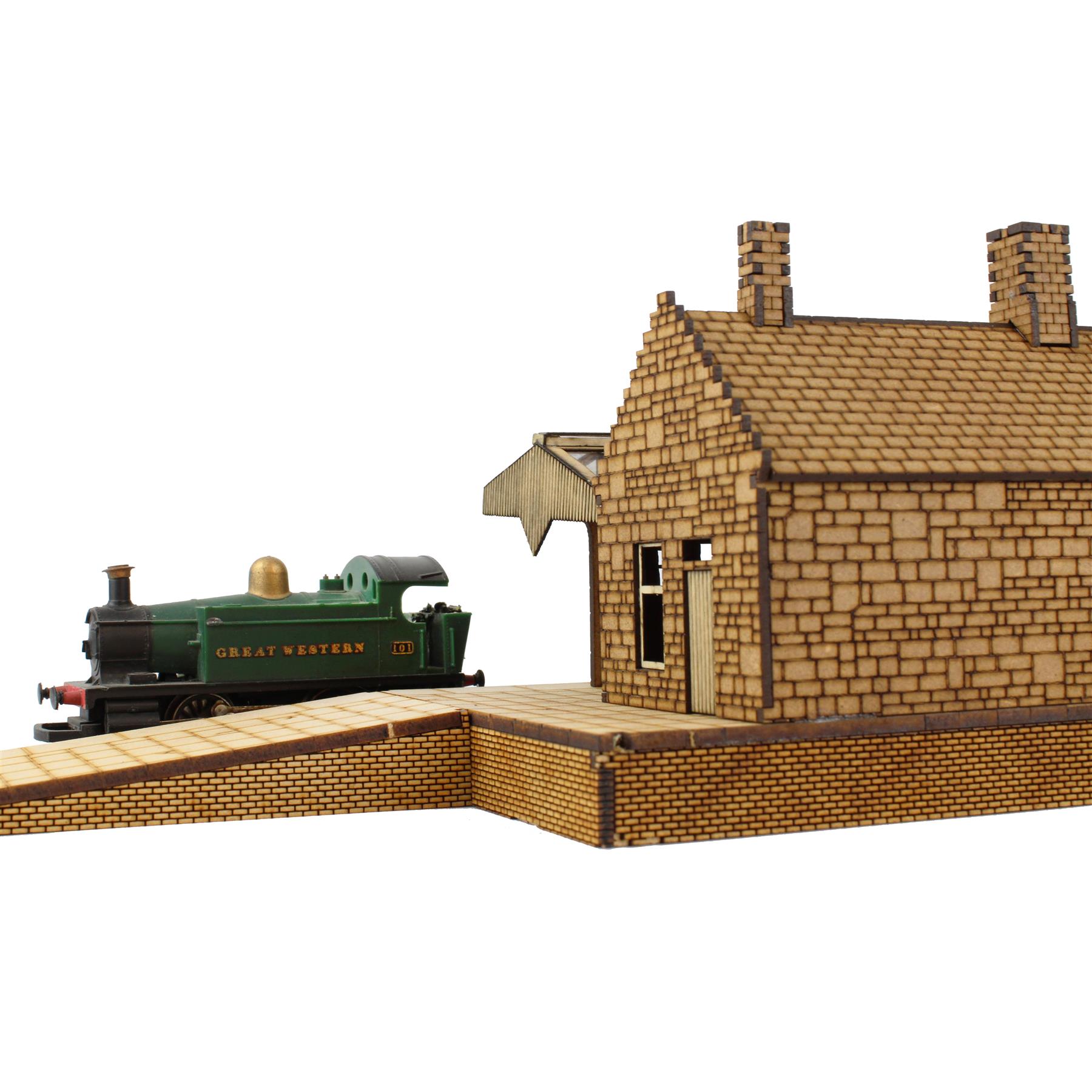 WWS Modellbau Bahnhof (Set Wählen) - Spur 00 Modellbahn Modelleisenbahn Modell - Bild 12 von 56