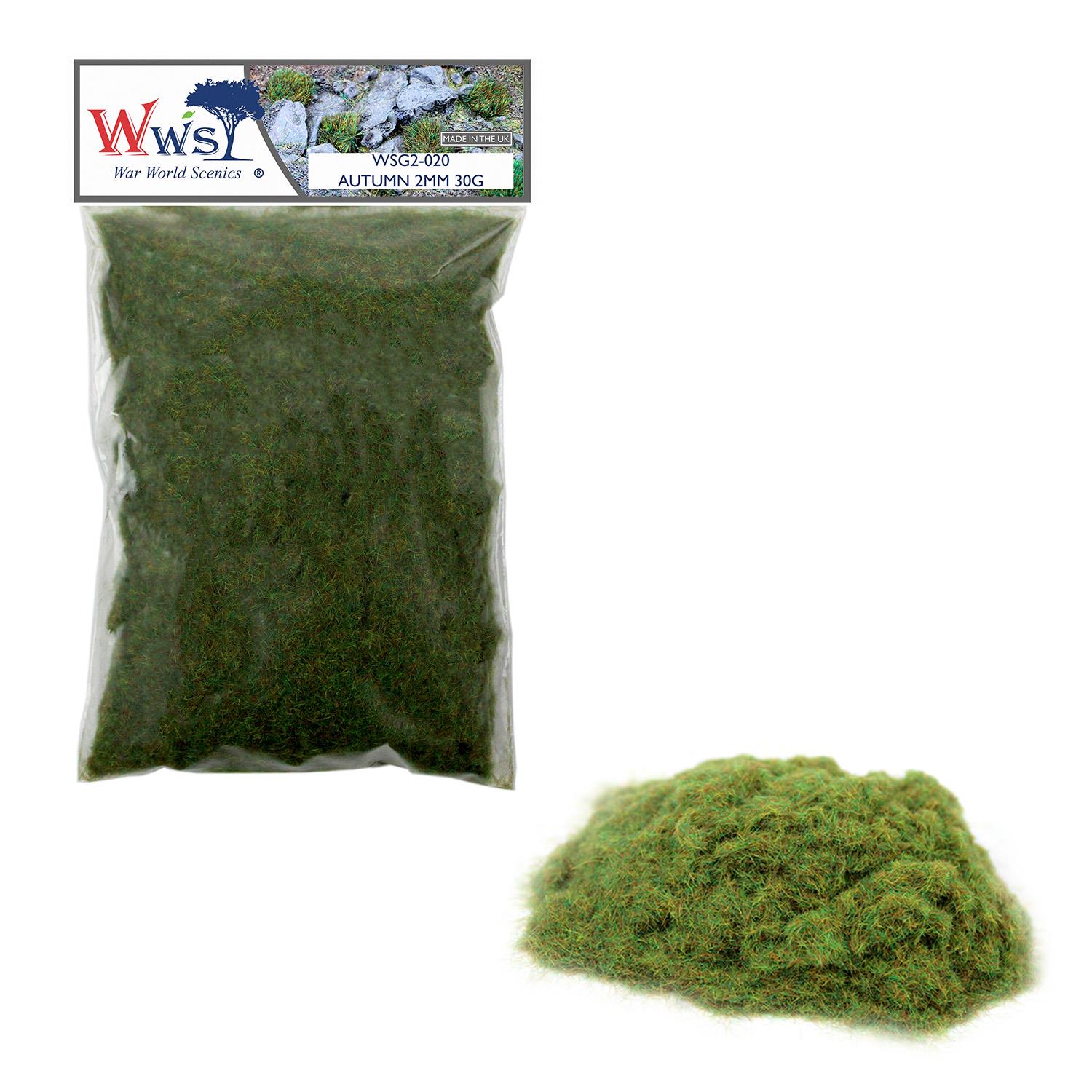WWS | 2mm Autumn Static Grass | CHOOSE SIZE | WSG2AU | Model Scenery Material - Picture 7 of 48