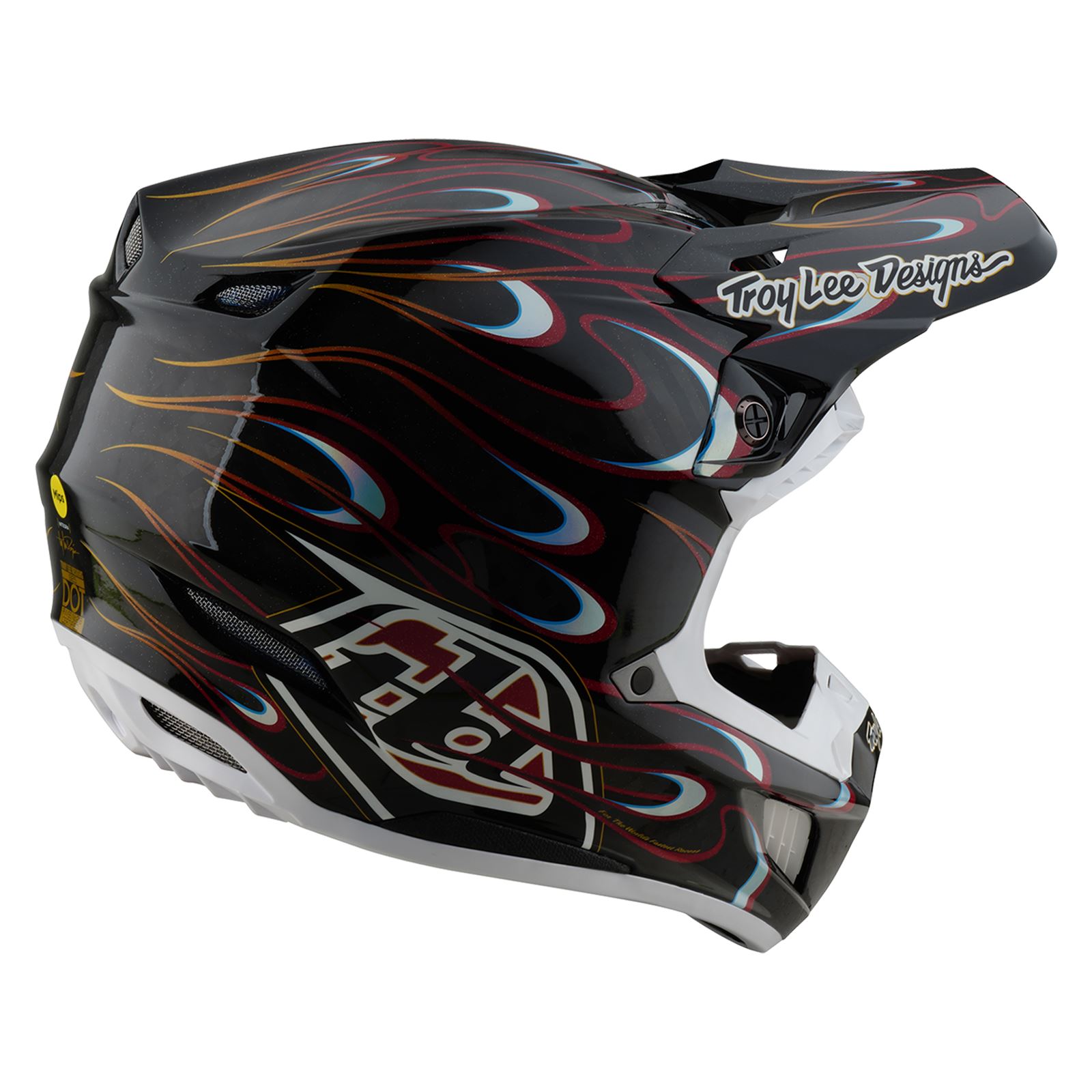 Troy Lee Designs Spring 2025 MX Helmet SE5 Carbon Torched Black