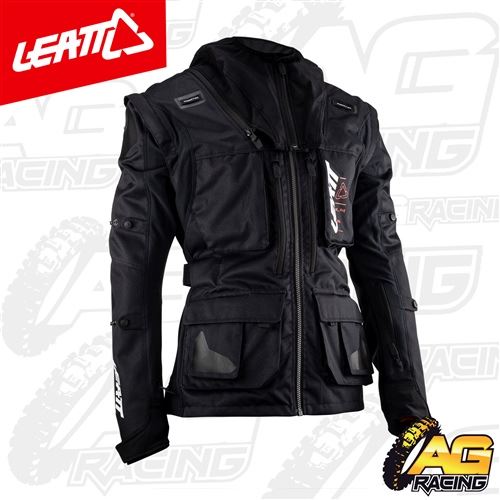 Chaqueta Leatt 2024 5.5 Enduro Negra Adultos MX Motocross Carreras Quad ATV Todo Terreno - Imagen 10 de 24