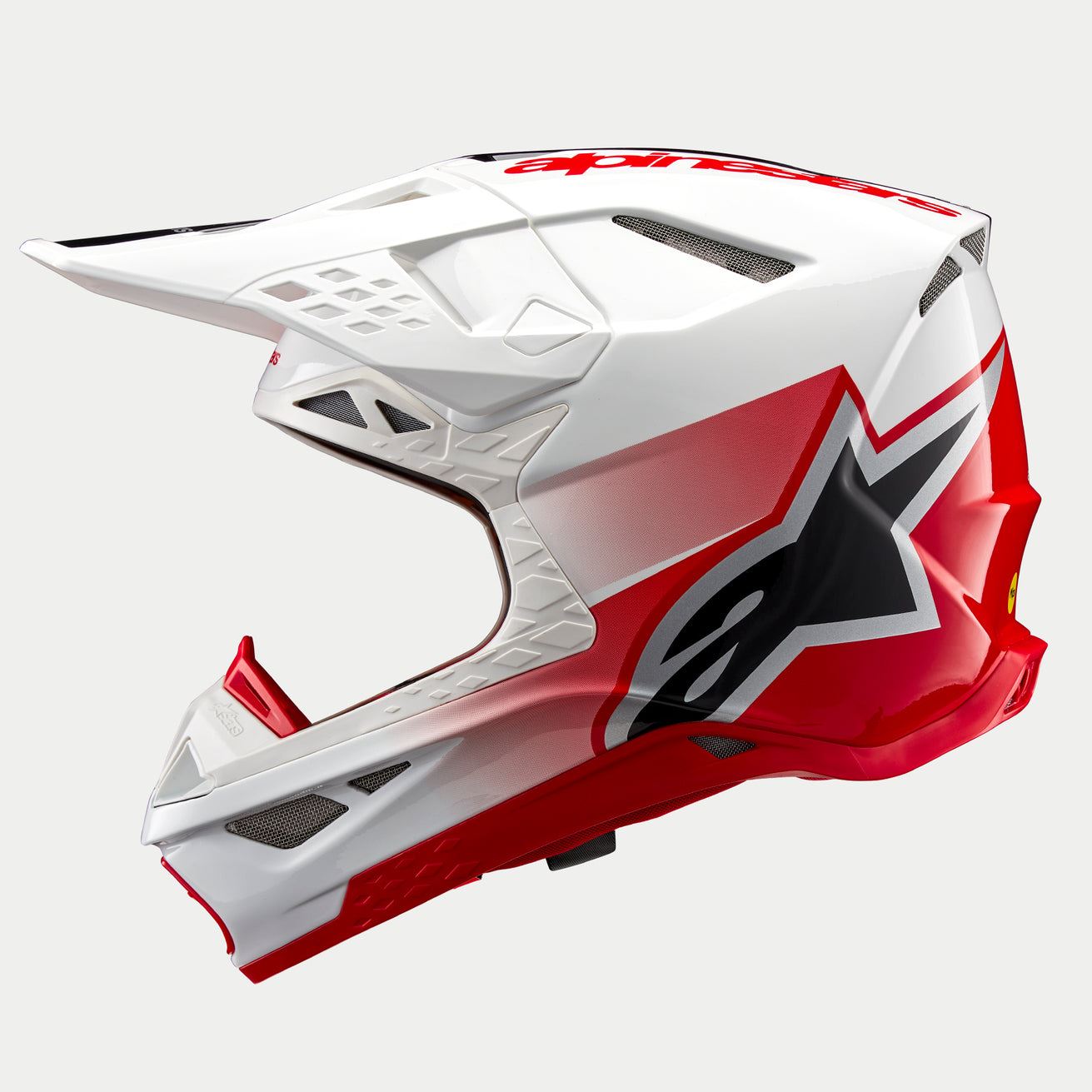 Alpinestars 2026 Supertech SM10 Unite Red White Motocross Helmet