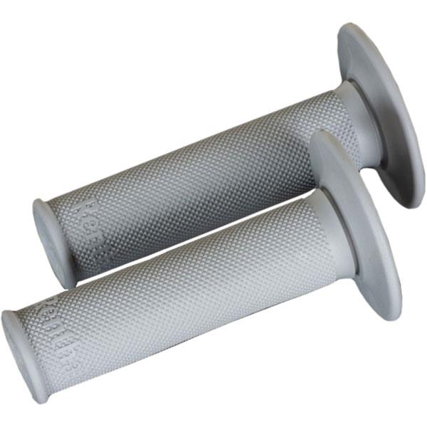 Renthal Soft Grey All Diamond Motocross Enduro Handlebar Grips (G089) - Made In UK