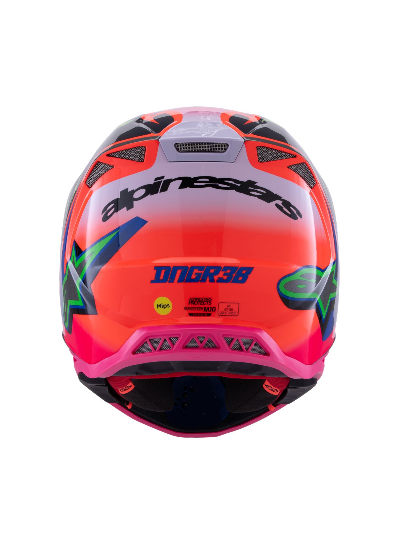 Alpinestars 2026 SM10 Deegan Monster Motocross Helmet Orange Fluo