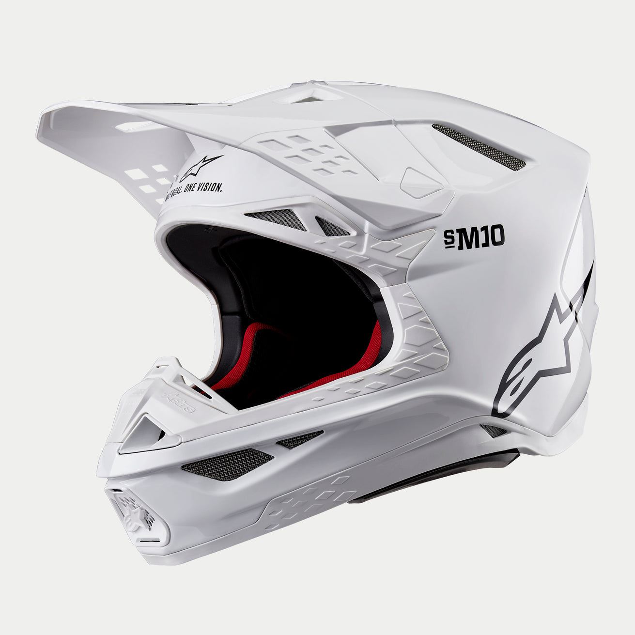 Alpinestars 2026 Supertech SM10 Solid White Glossy Motocross