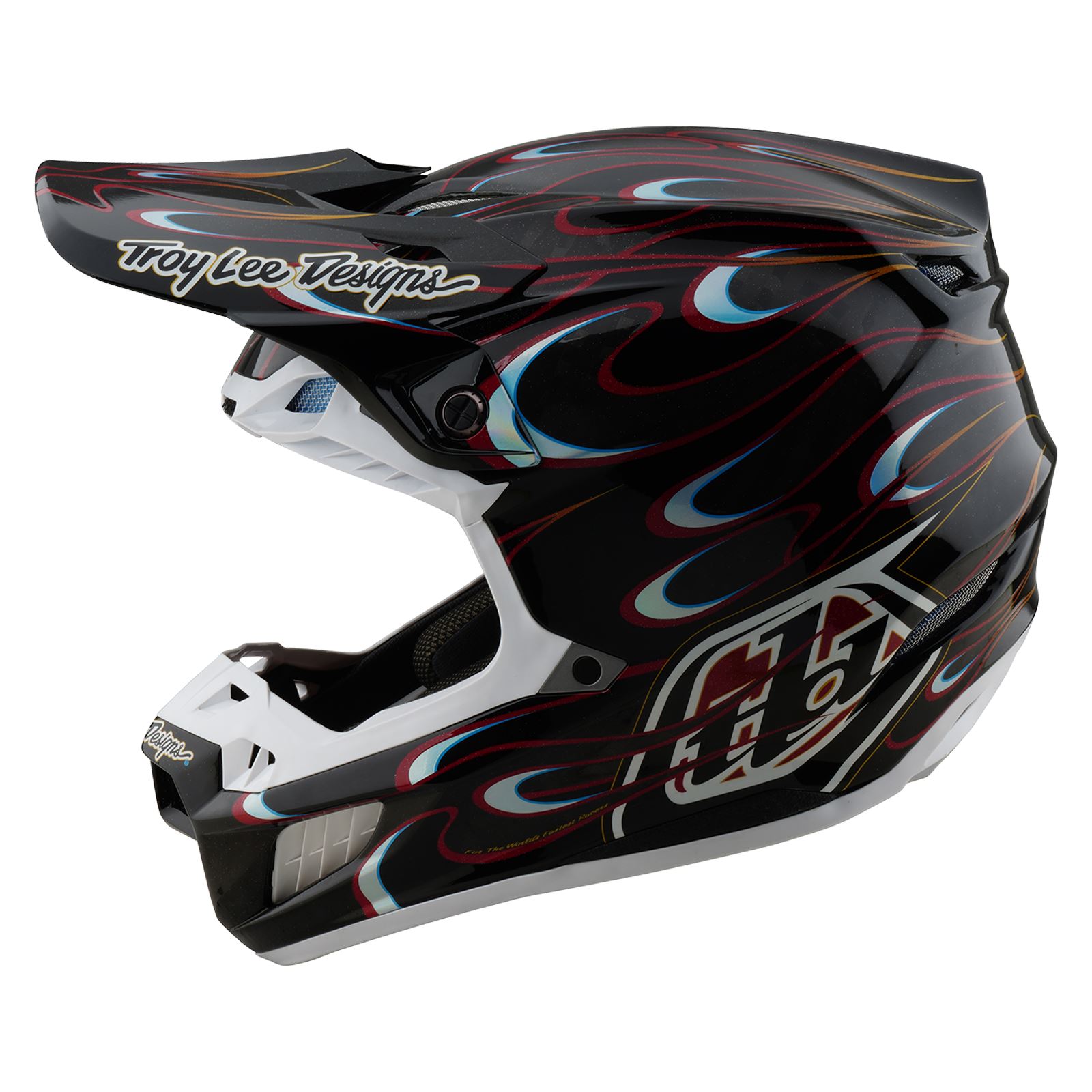 Troy Lee Designs Spring 2025 MX Helmet SE5 Carbon Torched Black
