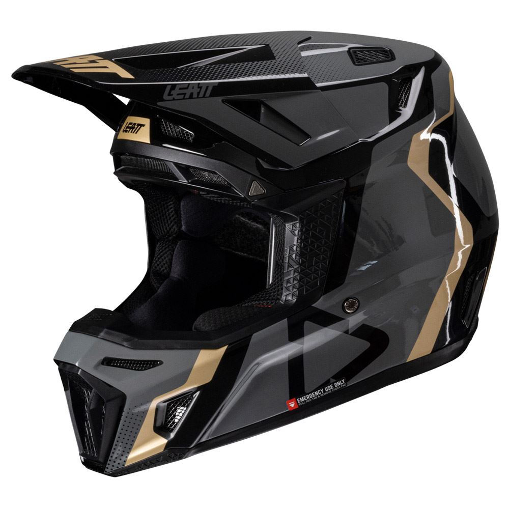 Leatt 2025 Composite Motocross Helmet V25 8.5 Black With 5.5