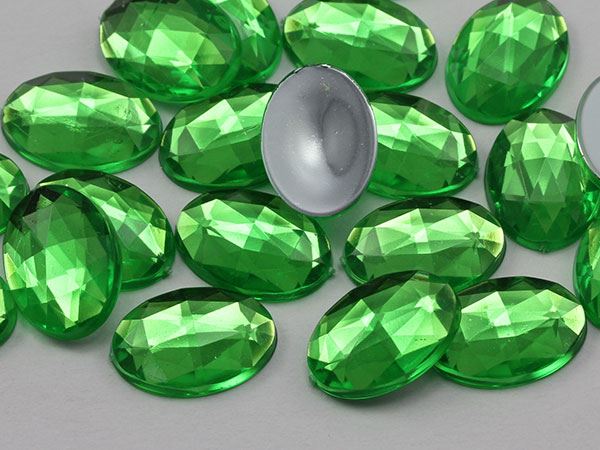 14x10 mm Flache Rückseite Oval Acryl Strass Kunststoff Kostüm Edelstein Handwerk 45 Stck. - Bild 53 von 100