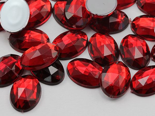 14x10 mm Flache Rückseite Oval Acryl Strass Kunststoff Kostüm Edelstein Handwerk 45 Stck. - Bild 81 von 100