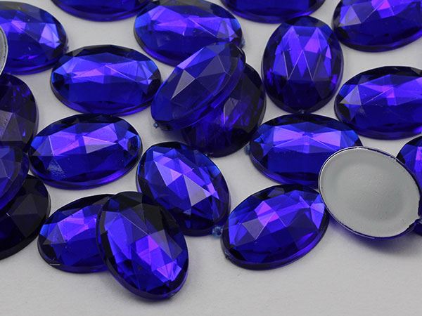 14x10 mm Flache Rückseite Oval Acryl Strass Kunststoff Kostüm Edelstein Handwerk 45 Stck. - Bild 21 von 100