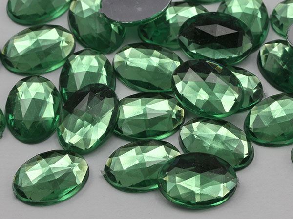 14x10 mm Flache Rückseite Oval Acryl Strass Kunststoff Kostüm Edelstein Handwerk 45 Stck. - Bild 49 von 100