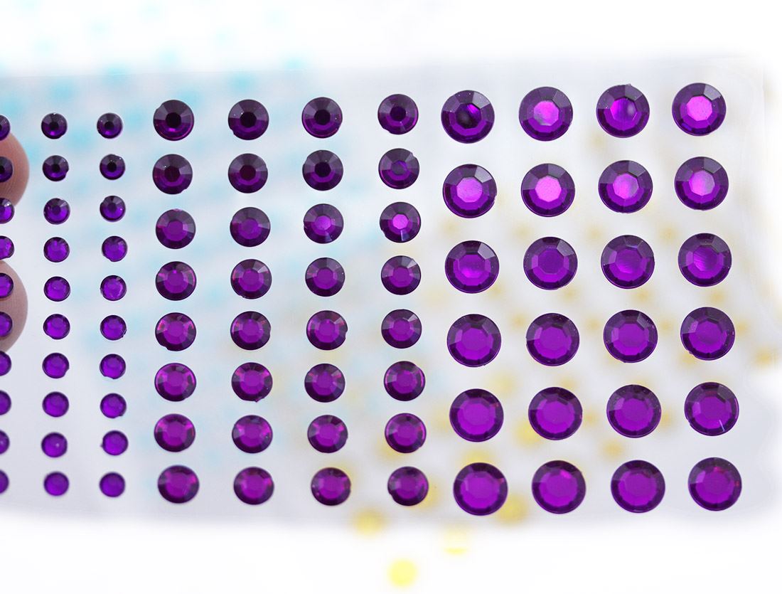 Self Adhesive Acrylic Rhinestones 3 Sizes Face Stick On Hair Gems Craft 480PCS - Picture 92 of 110