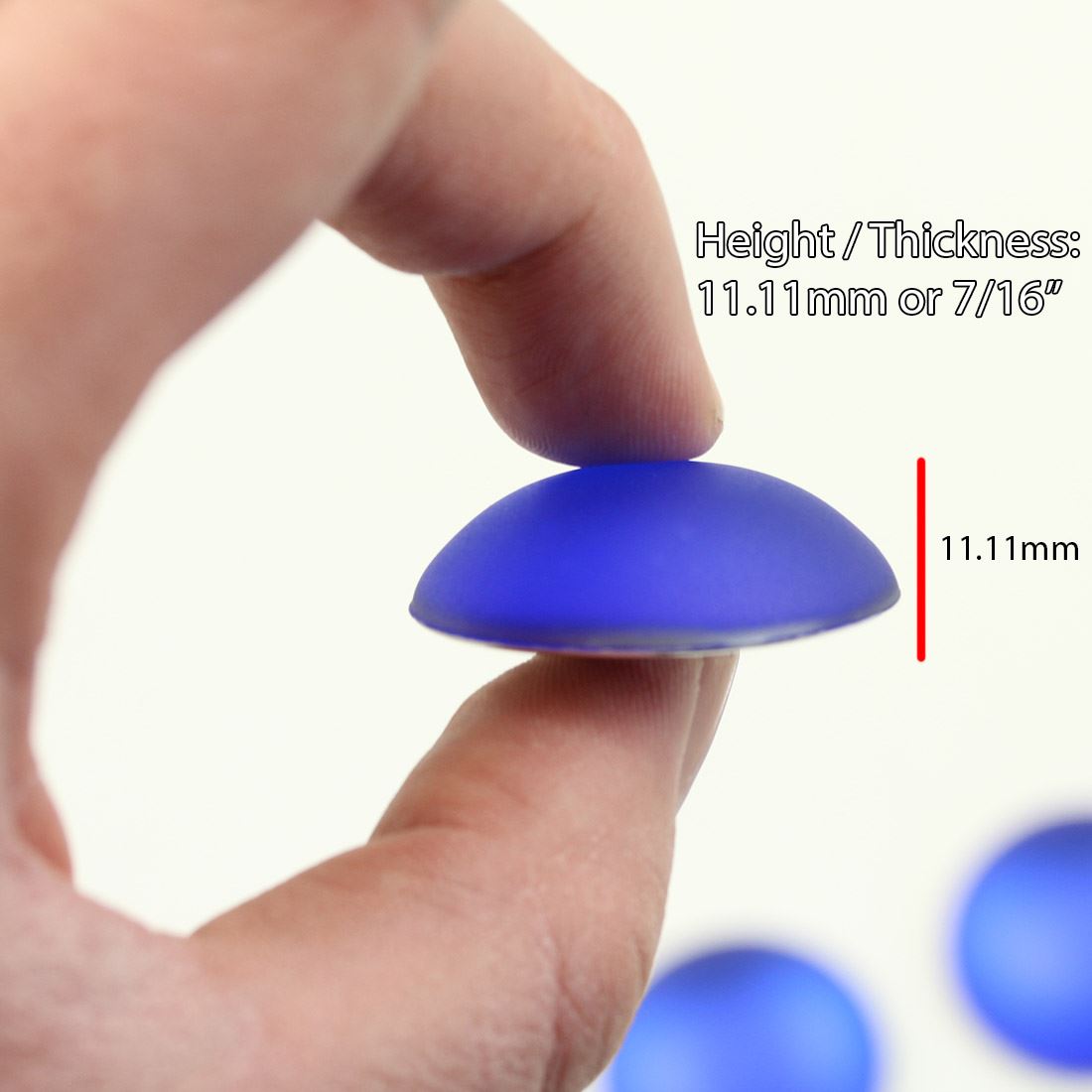 Cabujones redondos de acrílico plano esmerilado grande de 35 mm para hacer cosplay artesanías 5 piezas - Imagen 19 de 21