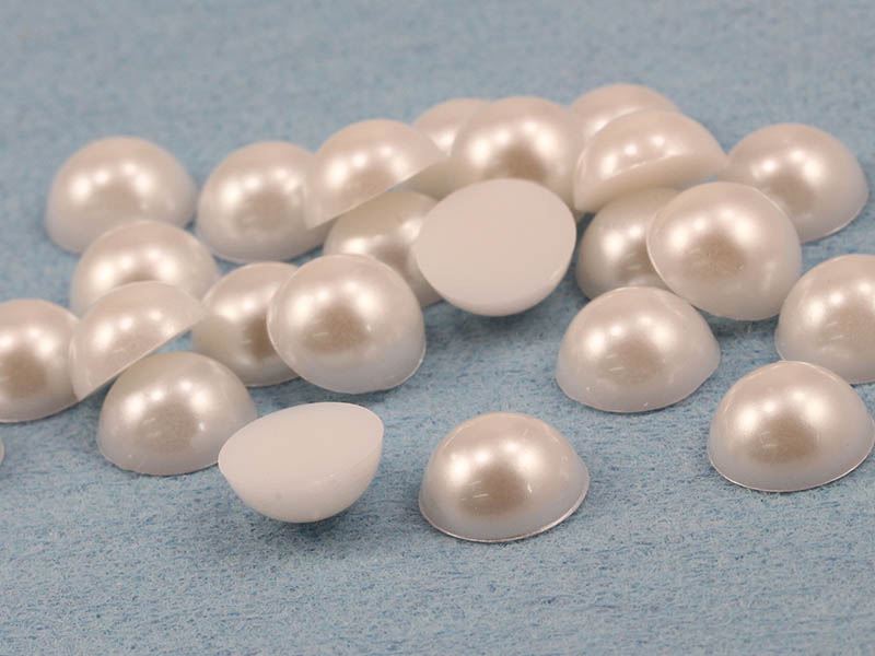Gemas de espalda plana redondas de perlas de acrílico para joyería artesanía joyas de grado profesional - Imagen 20 de 40