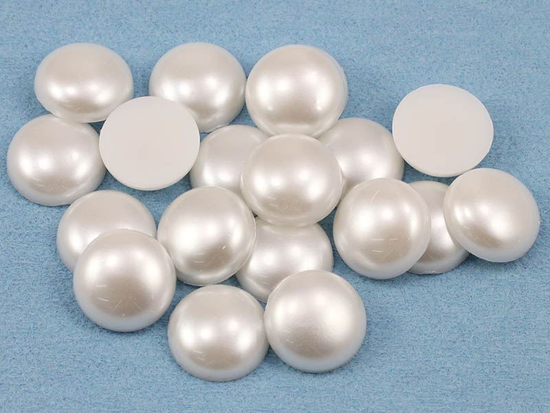 Gemas de espalda plana redondas de perlas de acrílico para joyería artesanía joyas de grado profesional - Imagen 35 de 40
