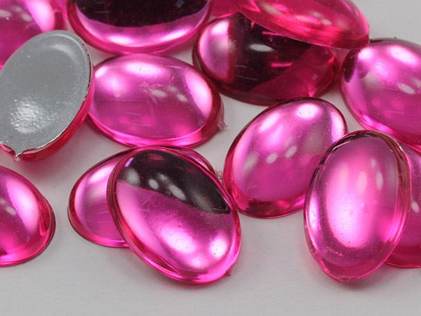 18x13mm Flat Back Acrylic Oval Cabochons Plastic Gems Crafts Cosplay 25 Pcs - Picture 28 of 106