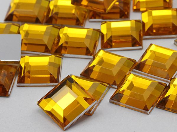 5 mm Flache Rückseite Quadrat Acryl Strass 13/64" Kunststoff Kostüm Edelstein Handwerk 100 Stck. - Bild 10 von 24