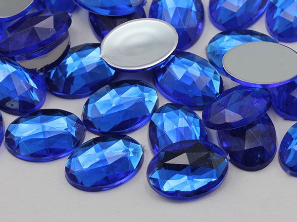 14x10 mm Flache Rückseite Oval Acryl Strass Kunststoff Kostüm Edelstein Handwerk 45 Stck. - Bild 17 von 100