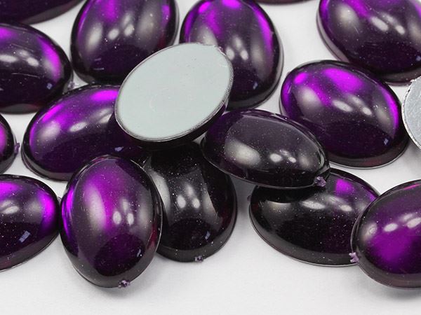 18x13mm Flat Back Acrylic Oval Cabochons Plastic Gems Crafts Cosplay 25 Pcs - Picture 32 of 106