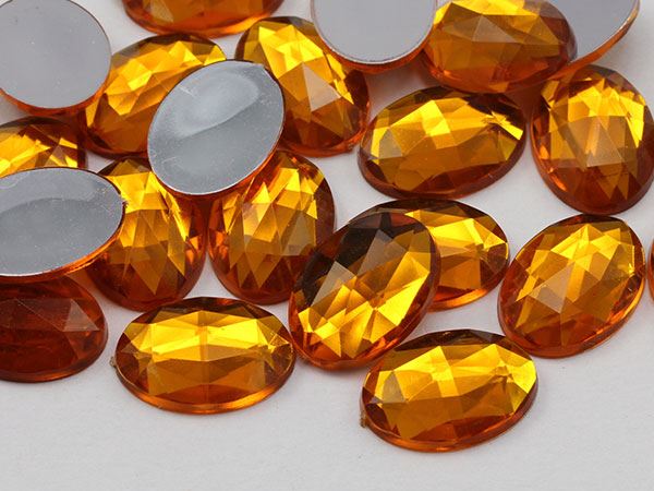 14x10 mm Flache Rückseite Oval Acryl Strass Kunststoff Kostüm Edelstein Handwerk 45 Stck. - Bild 37 von 100