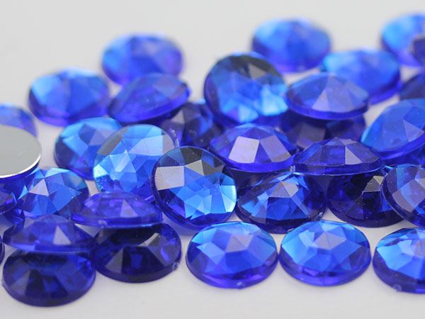 Crystal Clear Wholesale Flat Back Round Acrylic Rhinestones Plastic Gems In Bulk Dance Costume - Foto 3