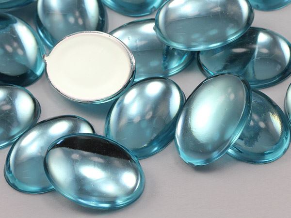 18x13mm Flat Back Acrylic Oval Cabochons Plastic Gems Crafts Cosplay 25 Pcs - Picture 48 of 106