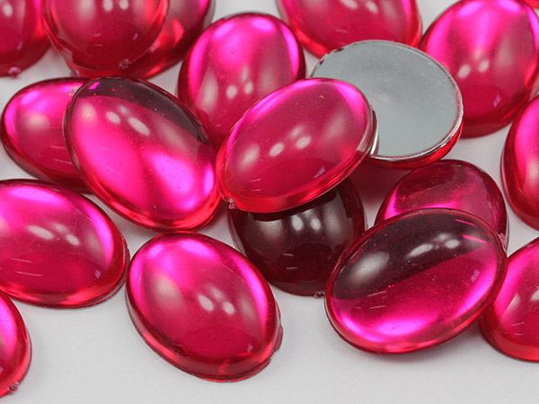 18x13mm Flat Back Acrylic Oval Cabochons Plastic Gems Crafts Cosplay 25 Pcs - Picture 91 of 106