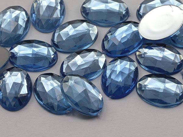 14x10 mm Flache Rückseite Oval Acryl Strass Kunststoff Kostüm Edelstein Handwerk 45 Stck. - Bild 25 von 100