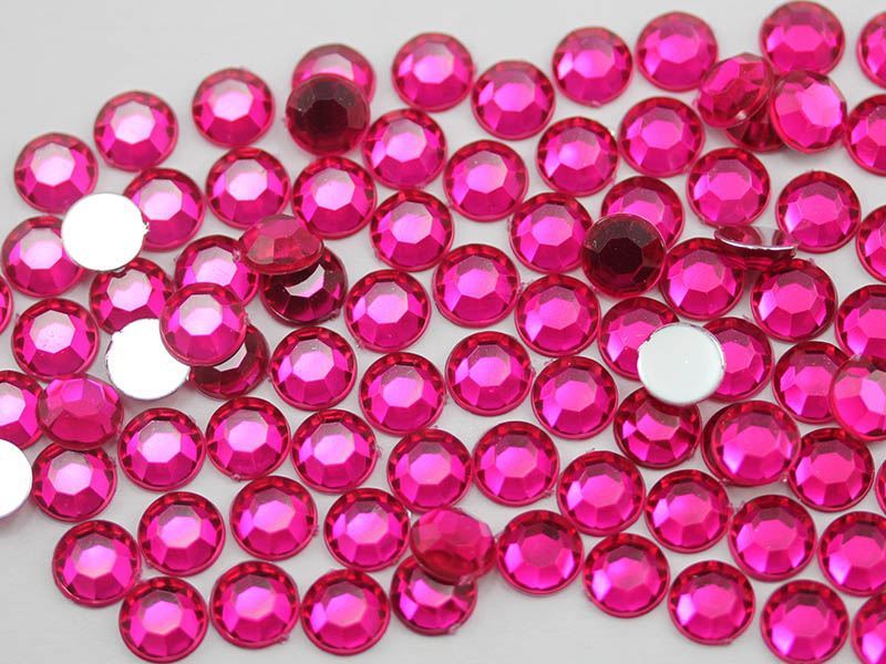 500 PIEZAS Estrás 8mm SS40 Espalda Plana Acrílico 35 Colores a Granel - Imagen 62 de 93