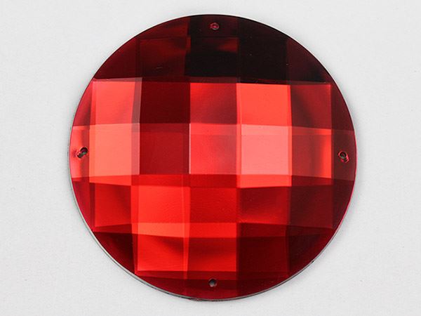 50 mm 2 Zoll große runde Edelsteine zum Aufnähen 4 Löcher für Kostüm Cosplay Herstellung 2 Stck. - Bild 9 von 12