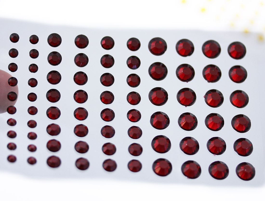 Self Adhesive Acrylic Rhinestones 3 Sizes Face Stick On Hair Gems Craft 480PCS - Picture 101 of 110