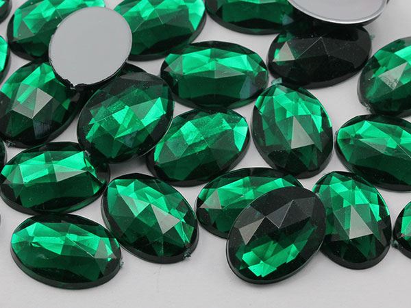 14x10 mm Flache Rückseite Oval Acryl Strass Kunststoff Kostüm Edelstein Handwerk 45 Stck. - Bild 41 von 100