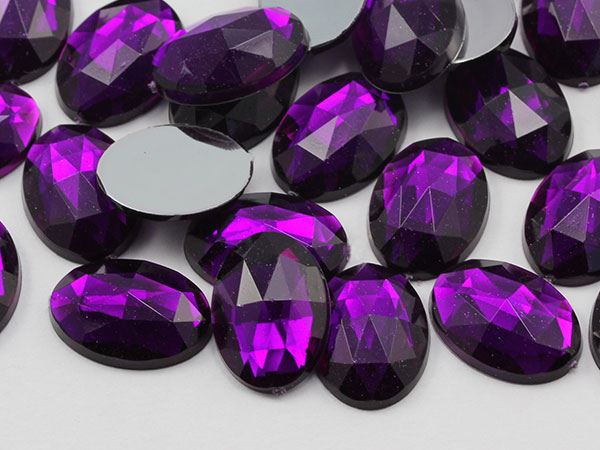 14x10 mm Flache Rückseite Oval Acryl Strass Kunststoff Kostüm Edelstein Handwerk 45 Stck. - Bild 73 von 100