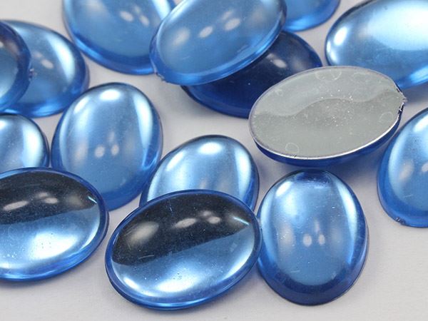 18x13mm Flat Back Acrylic Oval Cabochons Plastic Gems Crafts Cosplay 25 Pcs - Picture 99 of 106