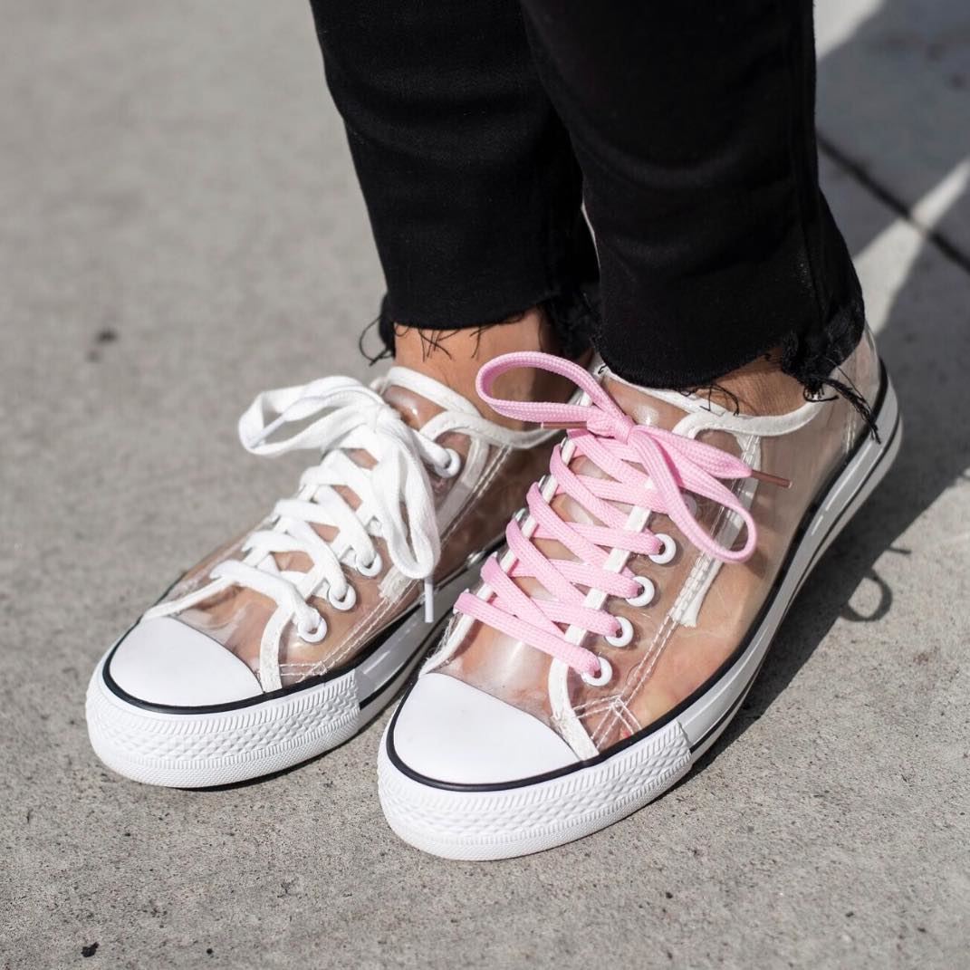 transparent sneakers womens