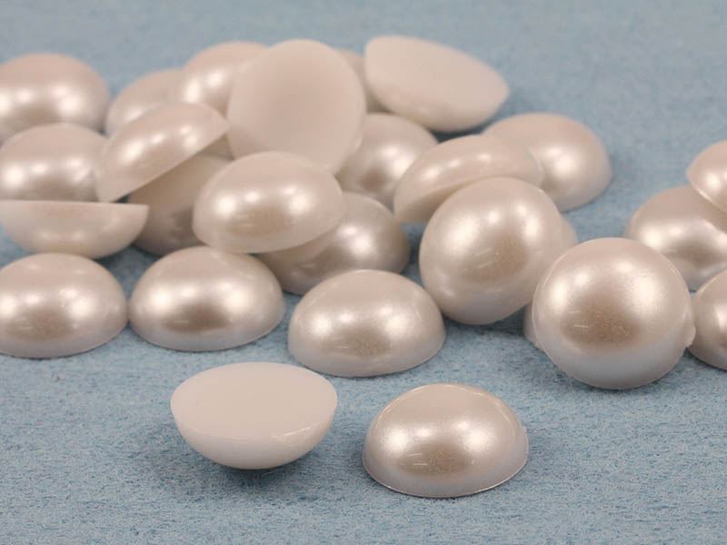 Gemas de espalda plana redondas de perlas de acrílico para joyería artesanía joyas de grado profesional - Imagen 32 de 40