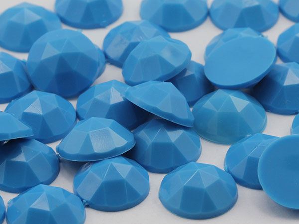 Allstarco, 50pcs 13mm Round Acrylic Plastic Gems Flat Back For - Foto 4