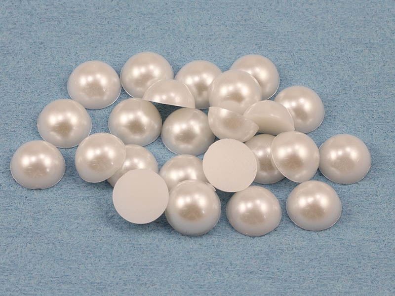 Gemas de espalda plana redondas de perlas de acrílico para joyería artesanía joyas de grado profesional - Imagen 17 de 40