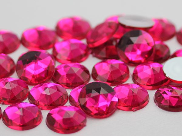 Crystal Clear Wholesale Flat Back Round Acrylic Rhinestones Plastic Gems In Bulk Dance Costume - Foto 6