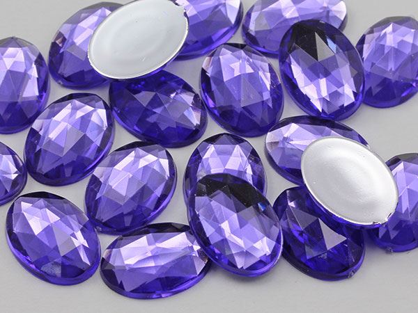 14x10 mm Flache Rückseite Oval Acryl Strass Kunststoff Kostüm Edelstein Handwerk 45 Stck. - Bild 89 von 100