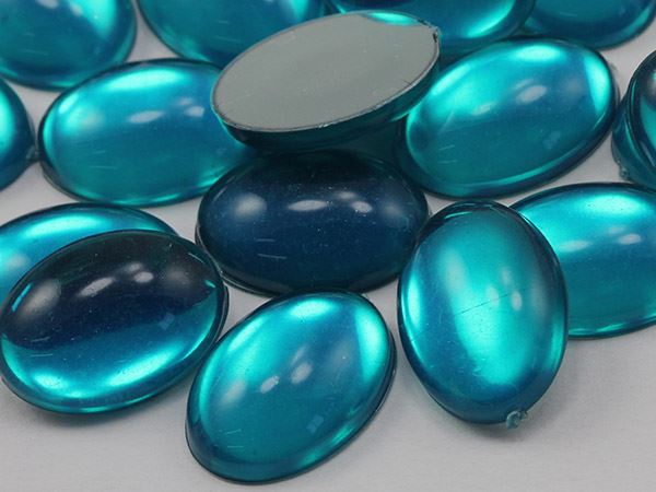 18x13mm Flat Back Acrylic Oval Cabochons Plastic Gems Crafts Cosplay 25 Pcs - Picture 60 of 106