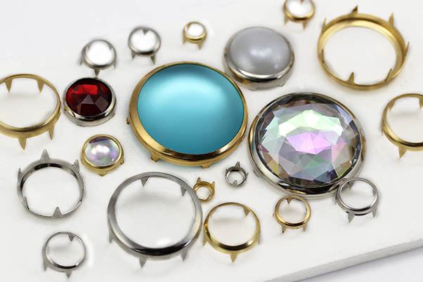 6MM/SS30 Rim Settings Long Leg 60 Pieces Gold