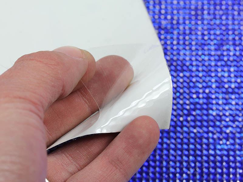 3mm Pink XW27 Sheet of Resin Stones For Use On Large Surfaces