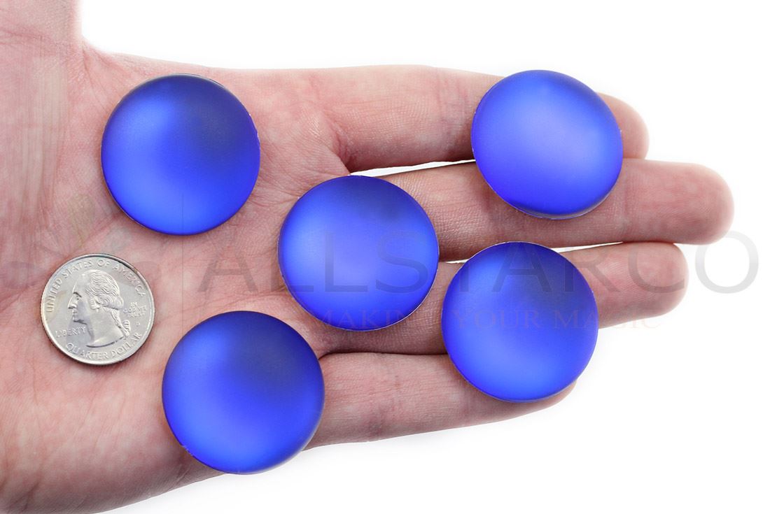 Cabujones redondos de acrílico plano esmerilado grande de 35 mm para hacer cosplay artesanías 5 piezas - Imagen 17 de 21