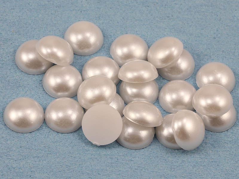 Gemas de espalda plana redondas de perlas de acrílico para joyería artesanía joyas de grado profesional - Imagen 23 de 40