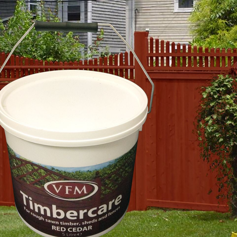 1 Timbercare Quick Dry Garden Fence Protection Green Red Cedar DIY Wood